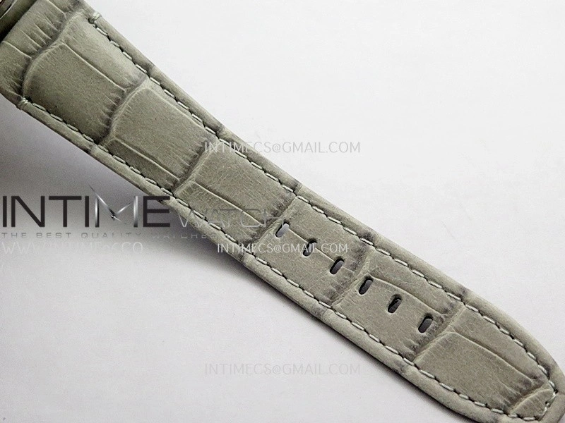 Code 11.59 Chrono 26393 SS APSF 1:1 Best Edition Silver Dial On Gray Leather Strap Super Clone SA4401